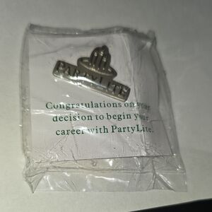 PartyLite Silver Logo Pin